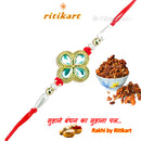 Designer Pearl and Stone Rakhi