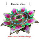 Printed Lotus In Brass.