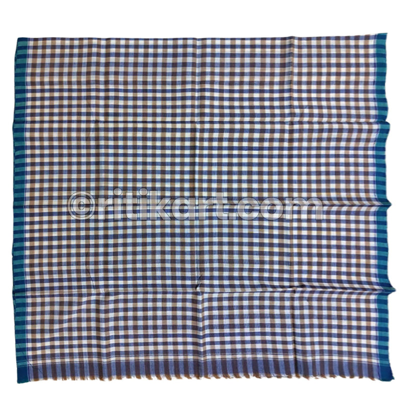 Light purple Small Check Pattern Sambalpuri Gamucha