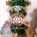 Premium Yellow,Green,Red Velvet Pagadi Costume for Lord Jagannath Balabhadra Subhadra