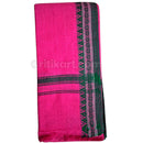 Pink Green Border Pure Sutta Taraboi Gamuchha