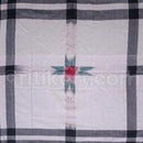 White-Black Cotton Star Sambalpuri Rumal