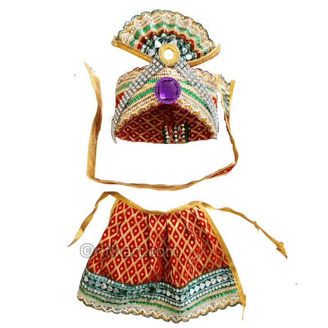 Jagannath Balabhadra Subhadra puja Pagadi dress 10 inch