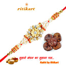 Designer Moti With Stone Rakhi