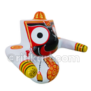 Lord Jagannath Patitapaban Wooden Idol White Design