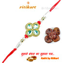 Designer Pearl and Stone Rakhi