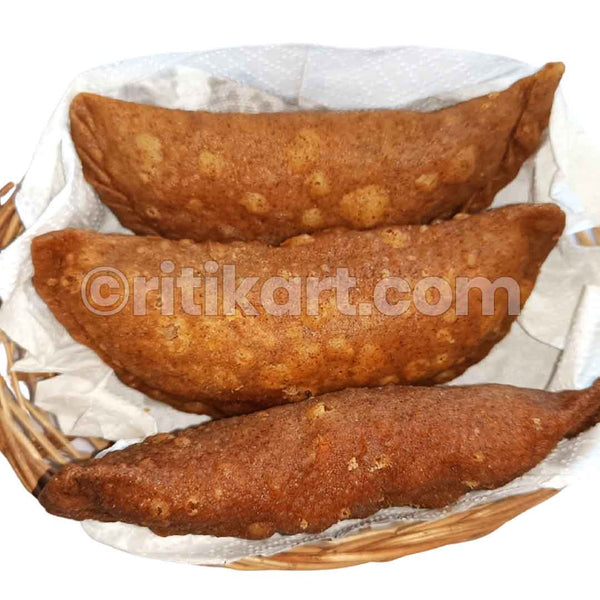 Healthy Snacks: Mandia Karanji Pitha/Mandia Gujia-5 Pcs