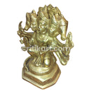 Brass Handcrafted Panchmukhi Hanuman.