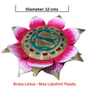 Printed Lotus In Brass.