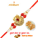 Designer Rakhi Golden Colour