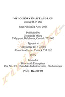 "My Journey In Life And Law" by Justice B. P. Das