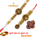 Antique Designed Bhaiya-Bhabhi Rakhi