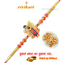 Religious Lord Krishna Golden Rakhi