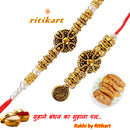 Antique Designed Bhaiya-Bhabhi Rakhi