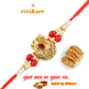 Designer Rakhi Golden Colour