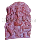 Panchamukhi Ganesh Murti Pink Stone