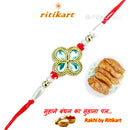Designer Pearl and Stone Rakhi