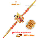 Religious Lord Krishna Golden Rakhi