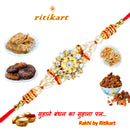 Designer Moti With Stone Rakhi