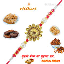 Designer Crystal Sun Flower Fancy Rakhi