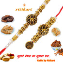 Antique Designed Bhaiya-Bhabhi Rakhi