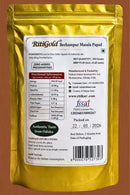 Ritiold Behrhampur rasi masala papad Nutrition