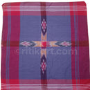 Blue And Red Cotton Sambalpuri Rumal