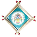 Blue Lord Jagannath Design Palm Leaf Painting