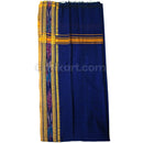 Blue with Yellow Border Pure Sutta Taraboi Gamuchha