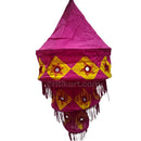 Brown Yellow Star Glass Hanging Lampshade