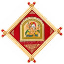 Divine Ganesha Palm Leaf Painting with Bamboo Frame