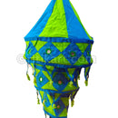 Green & Sky Pipili Lampshade Applique - 3 steps