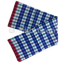 Light Blue Large Check Pattern Sambalpuri Gamucha