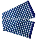 Light Blue Small Check Pattern Sambalpuri Gamucha