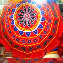Red, Blue & Black Garden Umbrella - 8 Feet.
