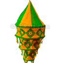 Orange & Green Pipili Lampshade Applique - 3 steps