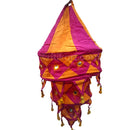 Pink & Orange Traditional Pipili Hanging Lampshade
