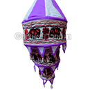 Pipili Lampshade Flower & Elephant Design-3 Step (Purple,White).