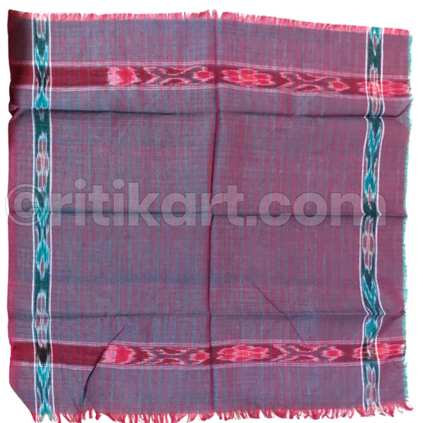 Pure Cotton Maroon Sambalpuri Rumal