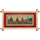 Puri Ratha Yatra Palm Leaf Painting with Bamboo Frame
