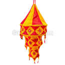 Red & Orange Pipili Lampshade Applique - 3 steps