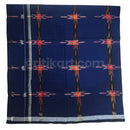 Deep Blue Star Pattern Sambalpuri Lungi