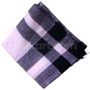 White And Black Check Cotton Sambalpuri Rumal