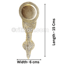 Brass Camphor Alati Stand - Single