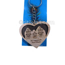 Wooden Lord Jagannath Balabhadra & Subhadra Keyring