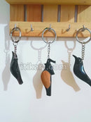 Cow Horn Key Rings (Set of 3).
