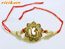 Designer Om Rakhi Golden Colour