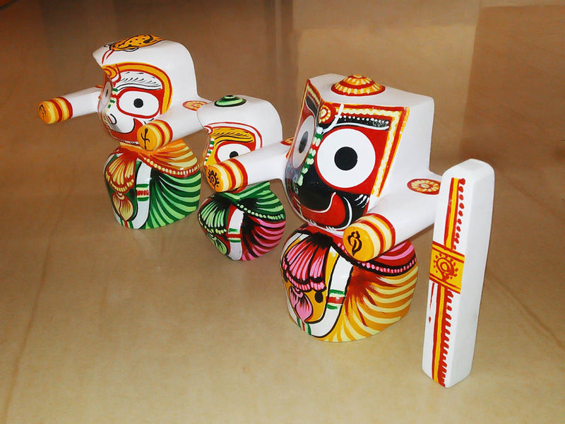 Jagannath Balabhadra Subhadra 20 cm Wooden Idols-pc4