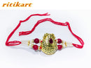 Designer Rakhi Golden Colour