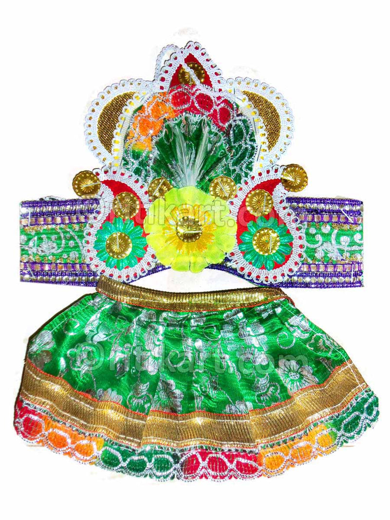 Puja Mukta dress 08 inch Jagannath Balabhadra Subhadra Idol-pic4